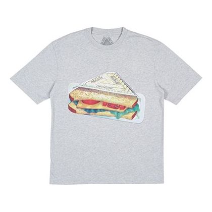 PALACE Plow Mans Grey Marl Triangle Pattern Short Sleeve Unisex PAL-SS18-063