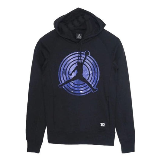 Air Jordan 11 Fleece Hoodie 'Black Purple' 823715-010