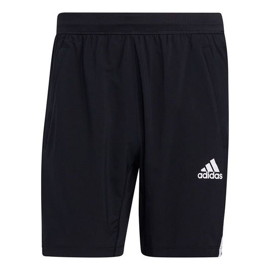 adidas Aero 3s Sho Stripe Training Running Logo Sports Shorts Black GM0643