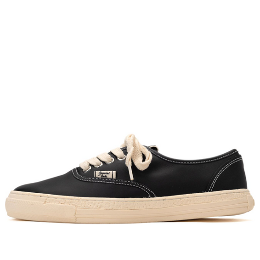 Maison MIHARA YASUHIRO PAST Sole 5 - Hole Leather Low-top Sneaker 'Black' S09FW203-BLK
