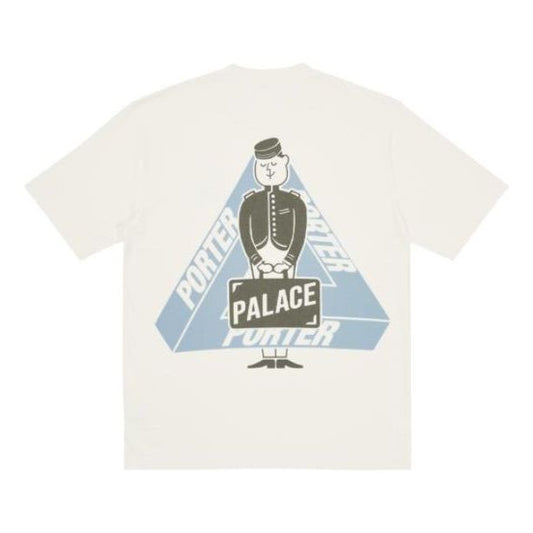 Palace X Portor SS23 Logo T-Shirt 'White' PLC23S2006