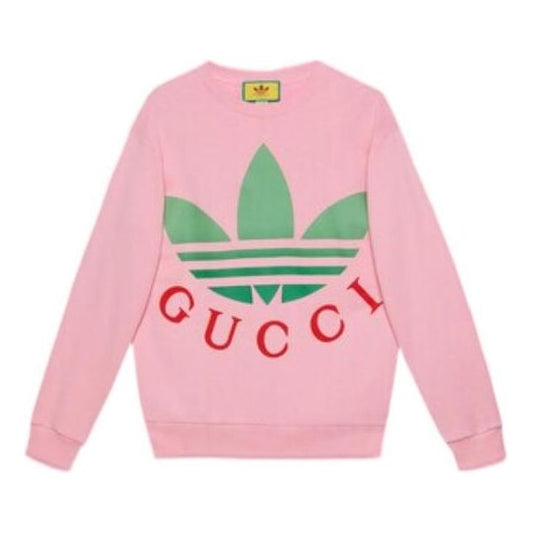 (WMNS) Gucci x adidas Cotton Sweatshirt 'Pink' 721361-XJE2B-5904