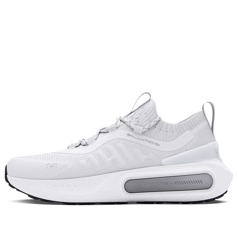 (WMNS) Under Armour HOVR Phantom 4 'White Halo Grey' 3027594-100