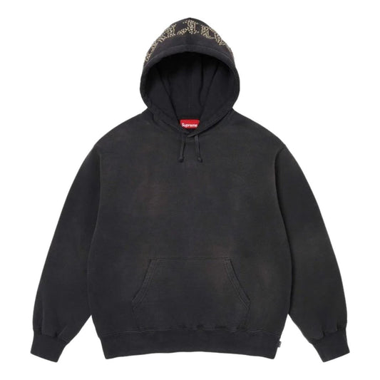 Supreme SS26 Overdyed Studded Hooded Sweatshirt 'Black' SUP-SS26-154-BLK