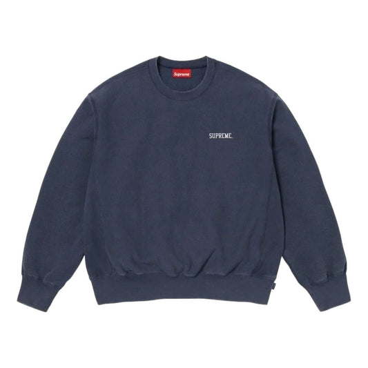 Supreme SS26 Washed Crewneck 'Navy' SUP-SS26-304-NVY