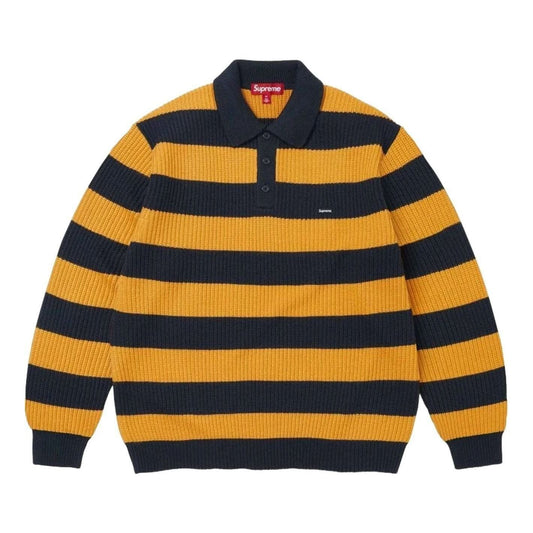Supreme FW26 Small Box Sweater Polo 'Navy Stripe' SUP-FW26-069-NVY - Supreme Professional Edition